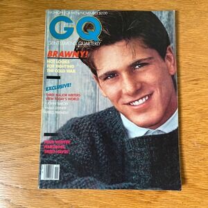 Vintage GQ Magazine November 1981 Brawny Cold War Fashion Grand Marnier Ad